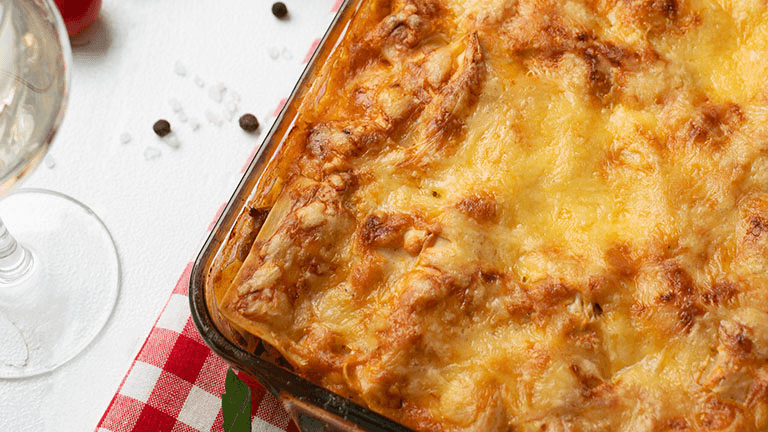 Lasagna de choritos (Recetario Sabores Escolares)