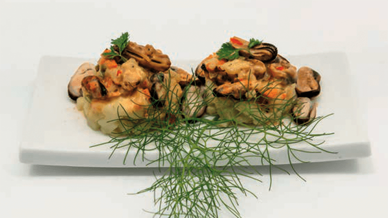 Choritos cremosos (Recetario Sabores Escolares)